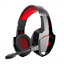 Бездротові навушники Kotion Each G9000 Bluetooth Phoinikas Red Black Чорно червоний