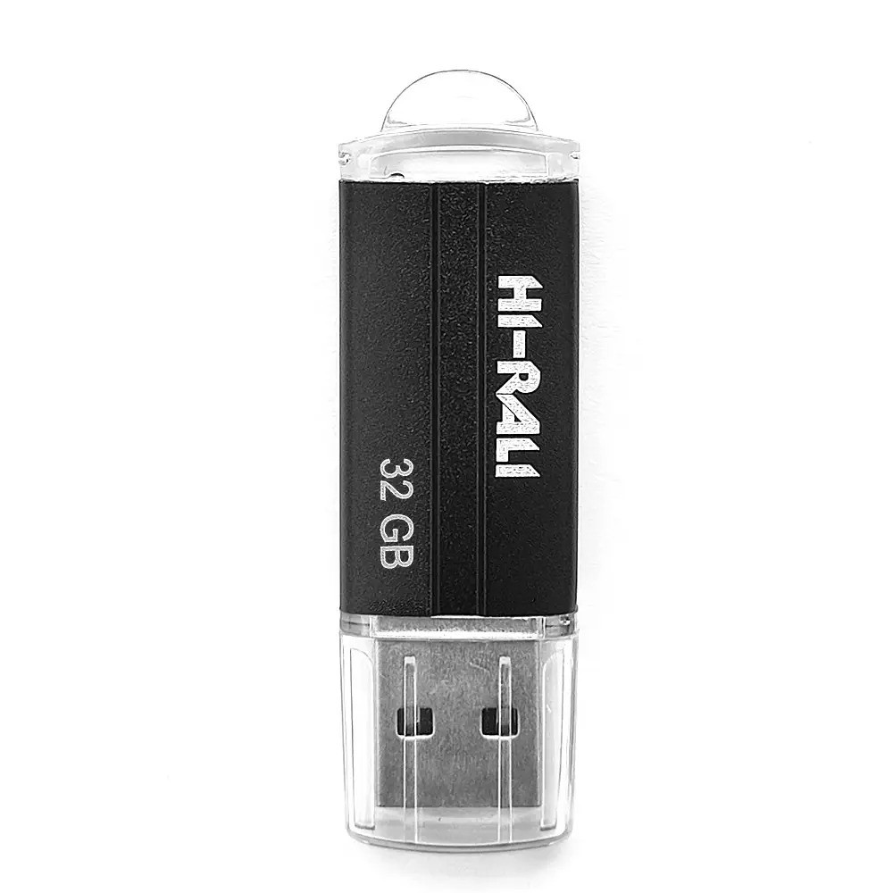 Флешка 32 гб "Hi-Rali" HI-32GBСORBK Чорна, 2.0 usb флеш накопитель - флеш память для музыки, fleshka (ST) - фото 2 - id-p1662599951