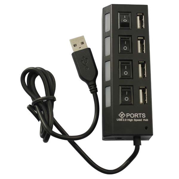 Розвідувач USB HUB 4SW, 4-х портовий високошвидкісний USB хаб, Концентратор мережевого, ЮСБ - розгалужувач! Best