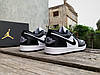 Чоловічі кросівки Nike Air Jordan 1 Low Black White чорні з білим, фото 2
