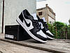 Чоловічі кросівки Nike Air Jordan 1 Low Black White чорні з білим, фото 9