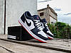 Чоловічі кросівки Nike Air Jordan 1 Low Black White Red сині з червоним, фото 5