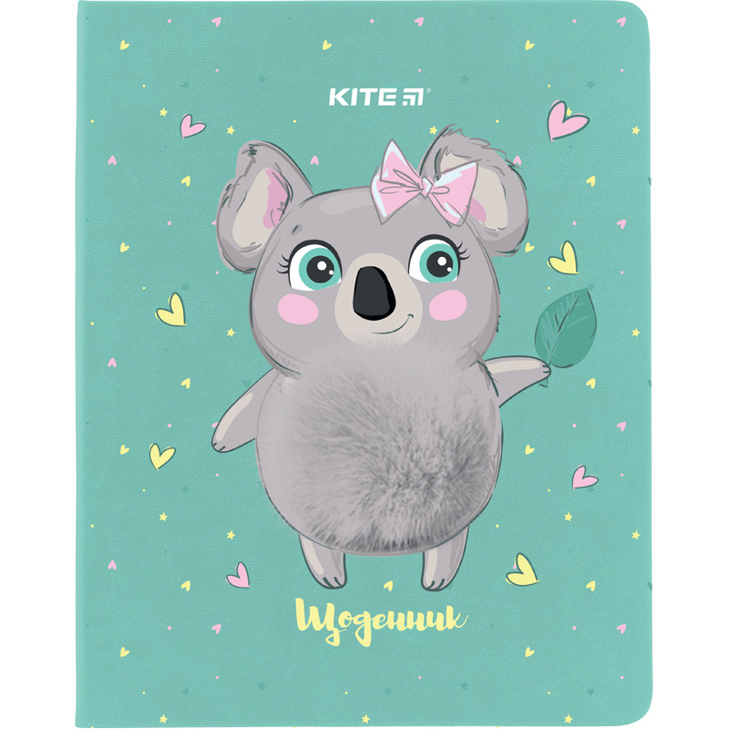 Щоденник шкільний, тверда обкл. PU, Pretty koala