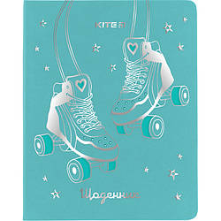 Щоденник шкільний, тверда обкл. PU, Roller-skates