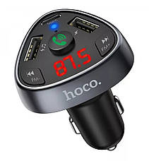 АЗП FM-трансмітер (модулятор) Hoco E51 Road Treasure 3.1 А Чорний, фото 3