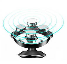 Тримач (автотримач) магнітний для телефону в машину Baseus Small Ears Чорний (SUER-F01), фото 2