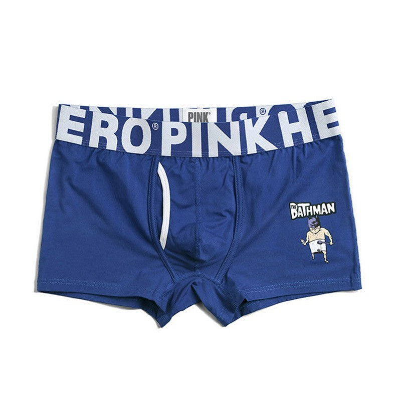 Бавовняні чоловічі труси Pink Hero синього кольору BATHMAN