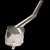 Лійка метал  БЕНЗИН  кривая під клапан вузький носик  (08/099/Peugeot)