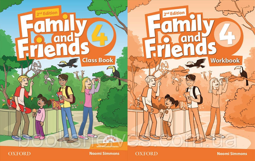 Family and Friends (2nd Edition) 4 ClassBook&WorkBook Підручник та Робочий зошит