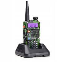 Портативна рація Baofeng UV-5R FM радіо + ліхтарик (Камуфляж)