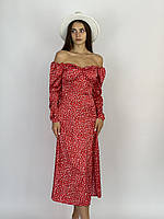 Плаття з візерунком червоне 010522 (2000000082851)
