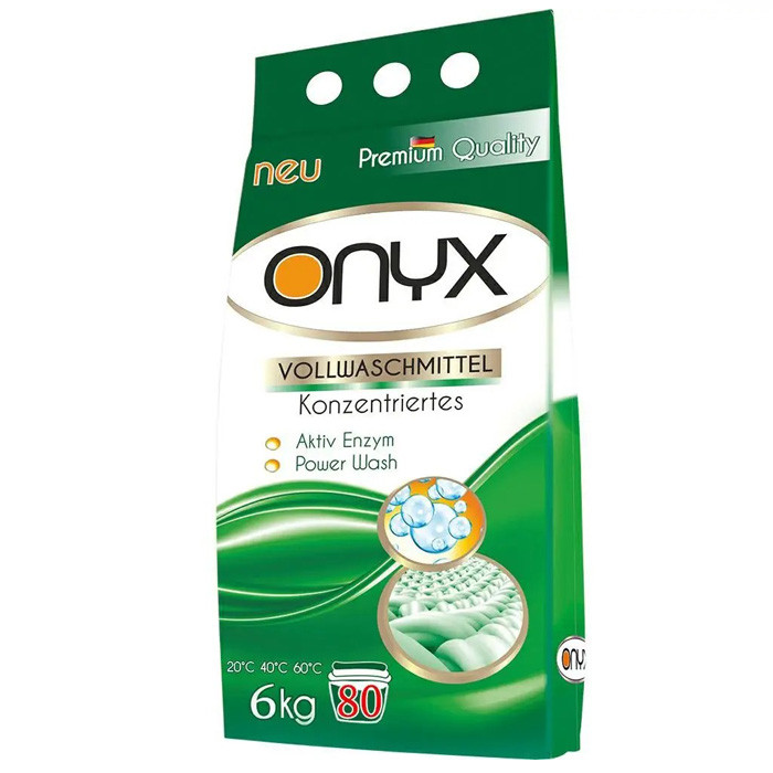 Пральний порошок Onyx Vollwaschmittel Універсальний 6 кг 80 циклів прання