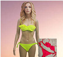 Купальник раздельный-плавки бразилиана Fuba 22710 Амина 22710 лимон (В НАЛИЧИИ ТОЛЬКО 50 УКР р-ры), фото 5
