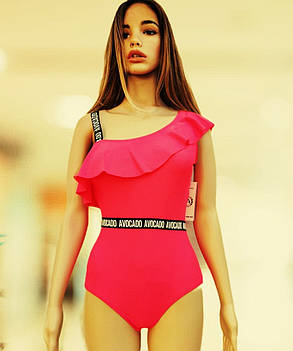 Купальник слитный Samegame 582 Дана красный (В НАЛИЧИИ ТОЛЬКО 44 46 48 50 52 УКР р-ры), фото 3