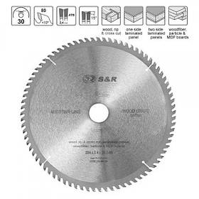 Диск пильний S&R WoodCraft Meister 254x30x2,6мм 80 зубів Диск пильний S&R WoodCraft Meister 254x30x2, 6мм 80