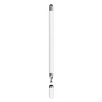 Стилус универсальный Goojodoq 2 в 1 Capacitive Drawing Point Ball White