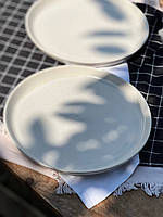 Тарілка кругла з бортиком 25 см. "Капучино"