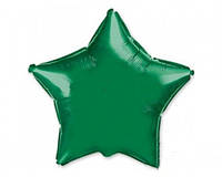 Фольгированный шар "Звезда" 18` , цвет - зеленый