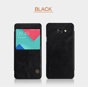 Шкіряний чохол Nillkin Qin для Samsung Galaxy A5 A510f 2016 чорний