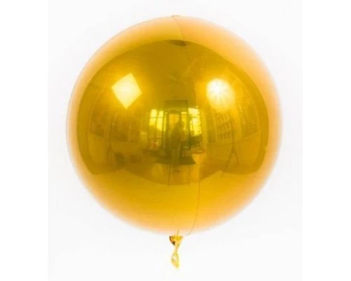 Фольгований шар "Сфера 4D" під гелій 22`, колір - золото, фото 1