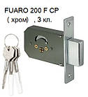 Замок врізний хрестоподібний Fuaro 200 F CP хром, 3 ключі, фото 3