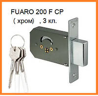 Замок врезной крестообразный Fuaro 200 F CP хром, 3 ключа