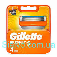 Лезвия к бритве Gillette Fusion, 4 шт. (Германия) Gillette Fusion Manual Rasierklingen, 4 St