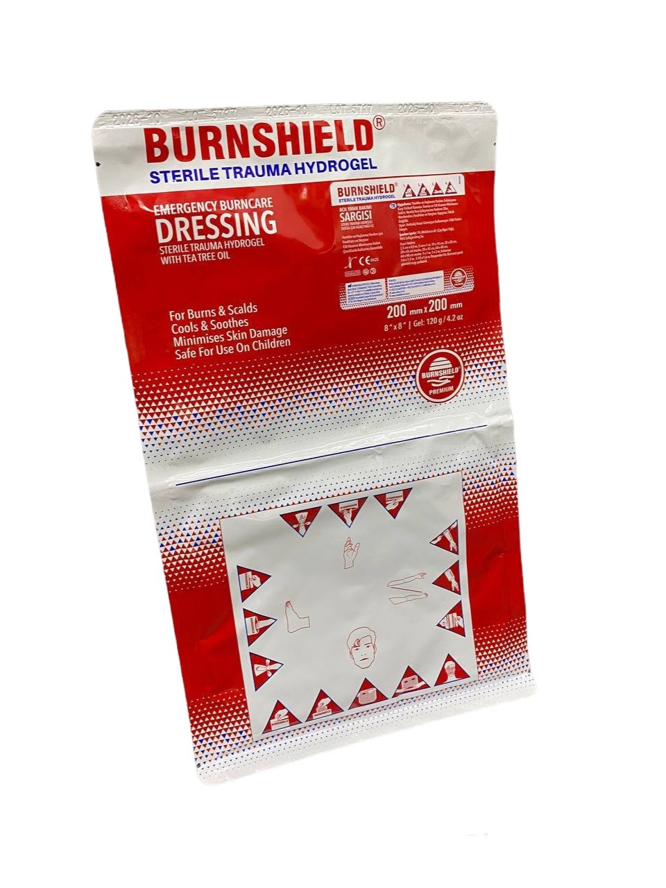 Протиопікова гідрогелева пов'язка Burnshield (20х20)