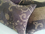 Комплект декоративних подушок Firanka Venzel 35х20см 4шт коричневі (п_0677), фото 4