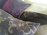 Комплект декоративних подушок Firanka Venzel 35х20см 4шт коричневі (п_0677), фото 3