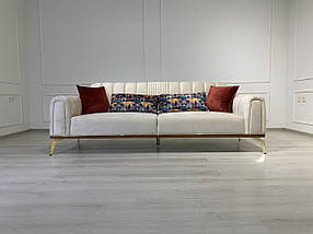 Диван розкладний прямий велюровий, Холлі, фото 2