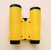 Бінокль пластіковий жовтий ігровий зі збільшуванням