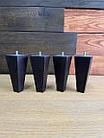 Меблеві ніжки і опори дерев'яні конус квадрат H.150 / Квадрат-1, фото 3