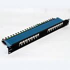 Патч-панель 19 "16 x RJ-45 FTP, кат. 6, dual type