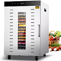 Комерційний дегідратор Tekhniko DH-16H Commercial Food Dehydrator (16 сталевих лотків)