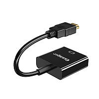 Кабель перехідник/адаптер з HDMI на VGA 1080P для ПК/ноутбука/монітора/проєктора/HDTV/Xbox Essager чорний