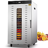 Комерційний дегідратор Tekhniko DH-24H Commercial Food Dehydrator (24 сталевих лотка), фото 10