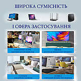 Патч-корд кабель 1 метр для інтернету Cat 6 RJ45 високошвидкісний Essager (GS-59223), фото 9