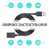 USB 2.0 подовжувач 1 метр AM-AF/тато-мама до 480 Мбіт/с Essager (GS-58852), фото 3