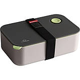 Ланчбокс з герметичною кришкою CROWN 1000 мл сірий (LB-30663), фото 2