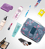 Дорожня косметичка/органайзер/несесер для косметики підвісна Travel Flamingo синя (TL-26924), фото 8