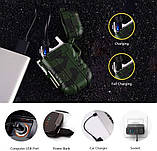 USB-запальничка електронна/електроімпульсна з подвійною дугою водонепроникна Explorer F12 (ER-25621), фото 3