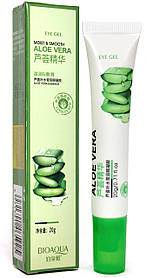 Крем для шкіри навколо очей з с экстрактом алое вєра BIOAQUA Aloe Vera Eye Cream, 20 g.