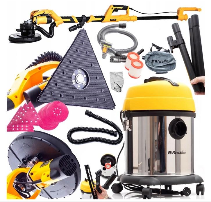 Шліфмашина жирафа Riwall Dzida 1500 і пилососос Riwall Pro 2500, фото 1