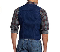 Джинсовий жилет Wrangler unlined denim vest, фото 2