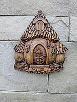Ключница из дерева " Домик", изделия из дерева, ключница 24х20см