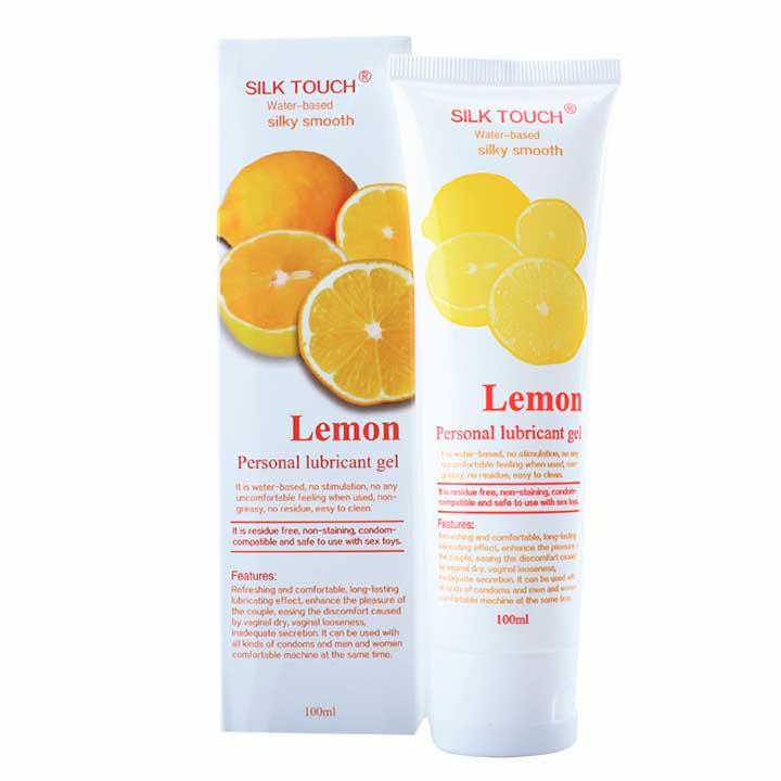 Лубрикант на водній основі "Silk Touch Lemon" 100 мл - Лимон - Інтимна змазка