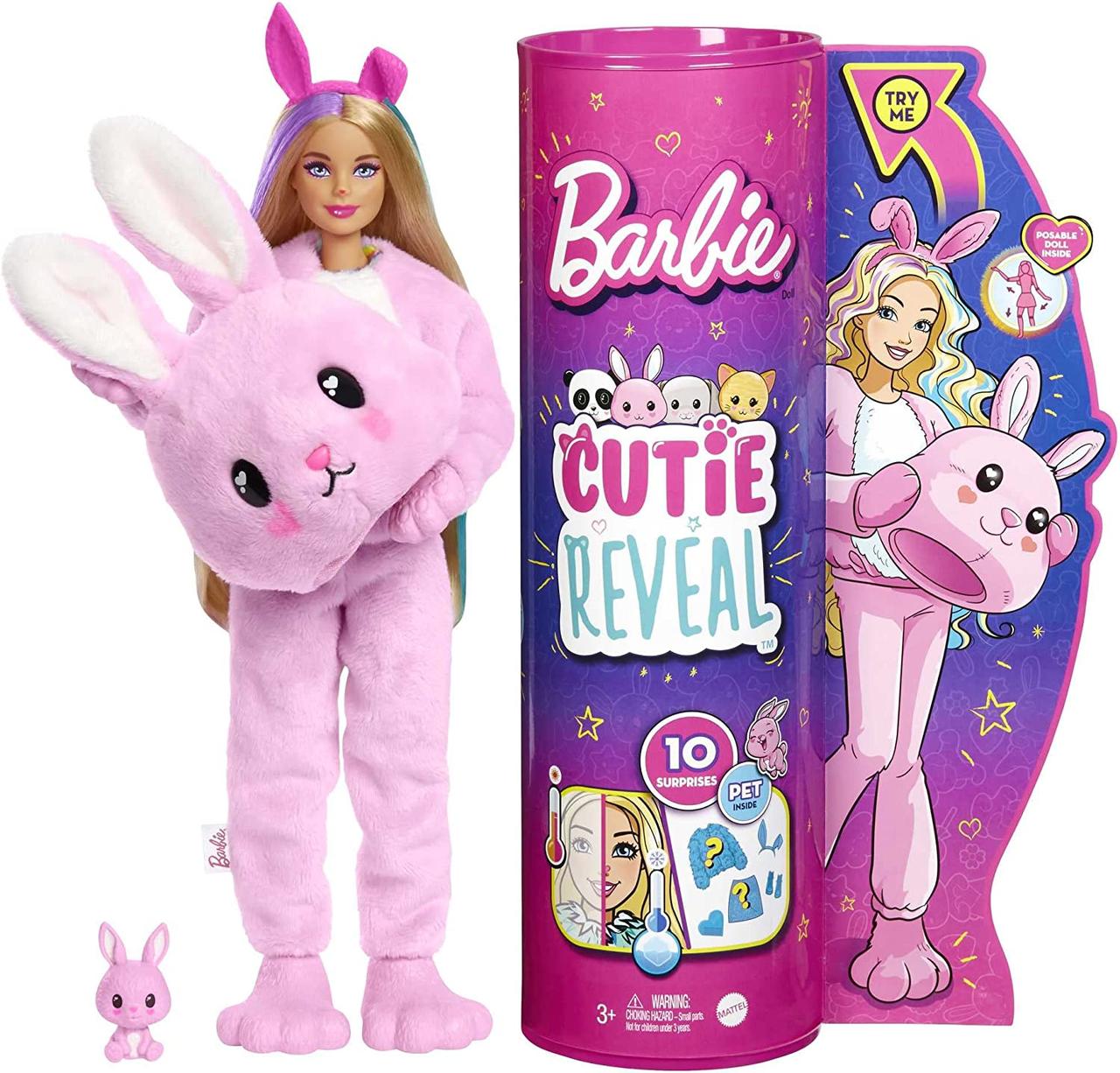 Лялька Barbie Cutie Reveal Барбі в костюмі Кролика, фото 1