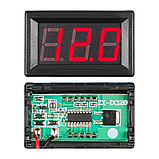 Вольтметр постійної напруги 5~120В у корпусі Червоний, фото 6