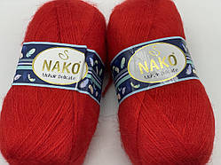 Mohair Delicate Nako-6150 насичено-червоний